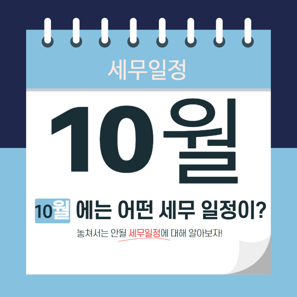 세무 일정